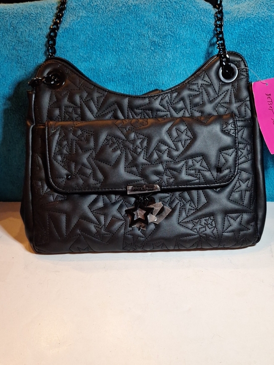Betsey Johnson Handbags - Betsey Johnson Black Star Pattern Purse NWT, Xotalia
